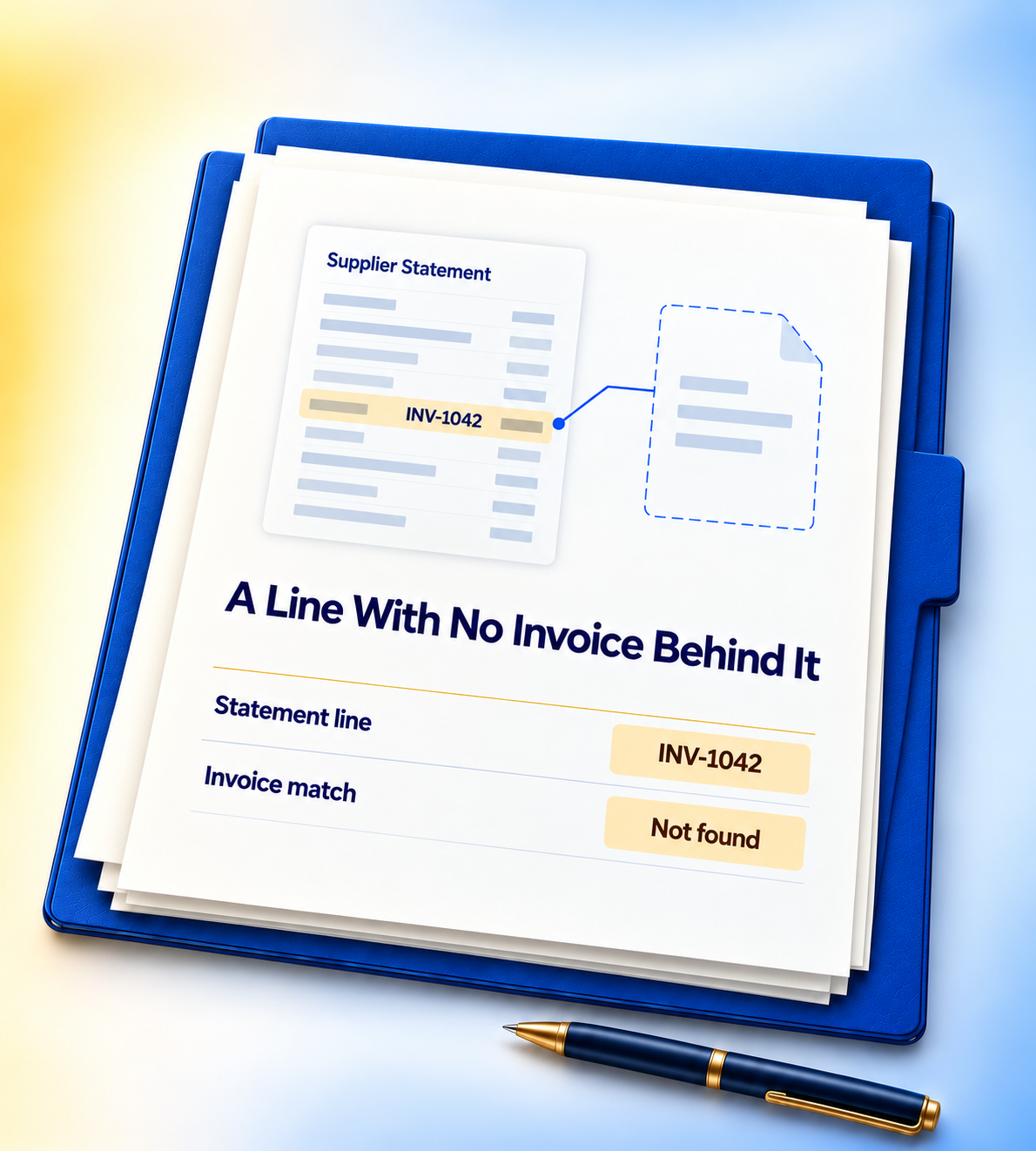 A Line With No Invoice Behind It check