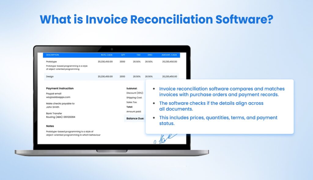 What is Invoice Reconciliation Software