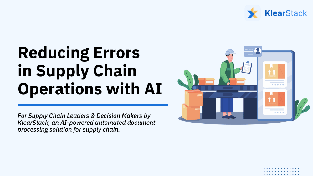 Reducing Error in Supply Chain Operations with AI