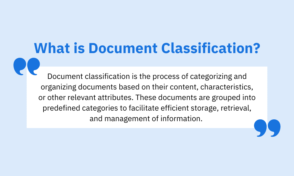 What is Document Classification?