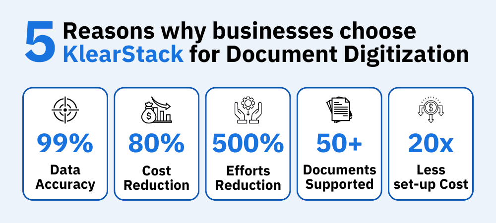 Choose KlearStack for Document Digitization