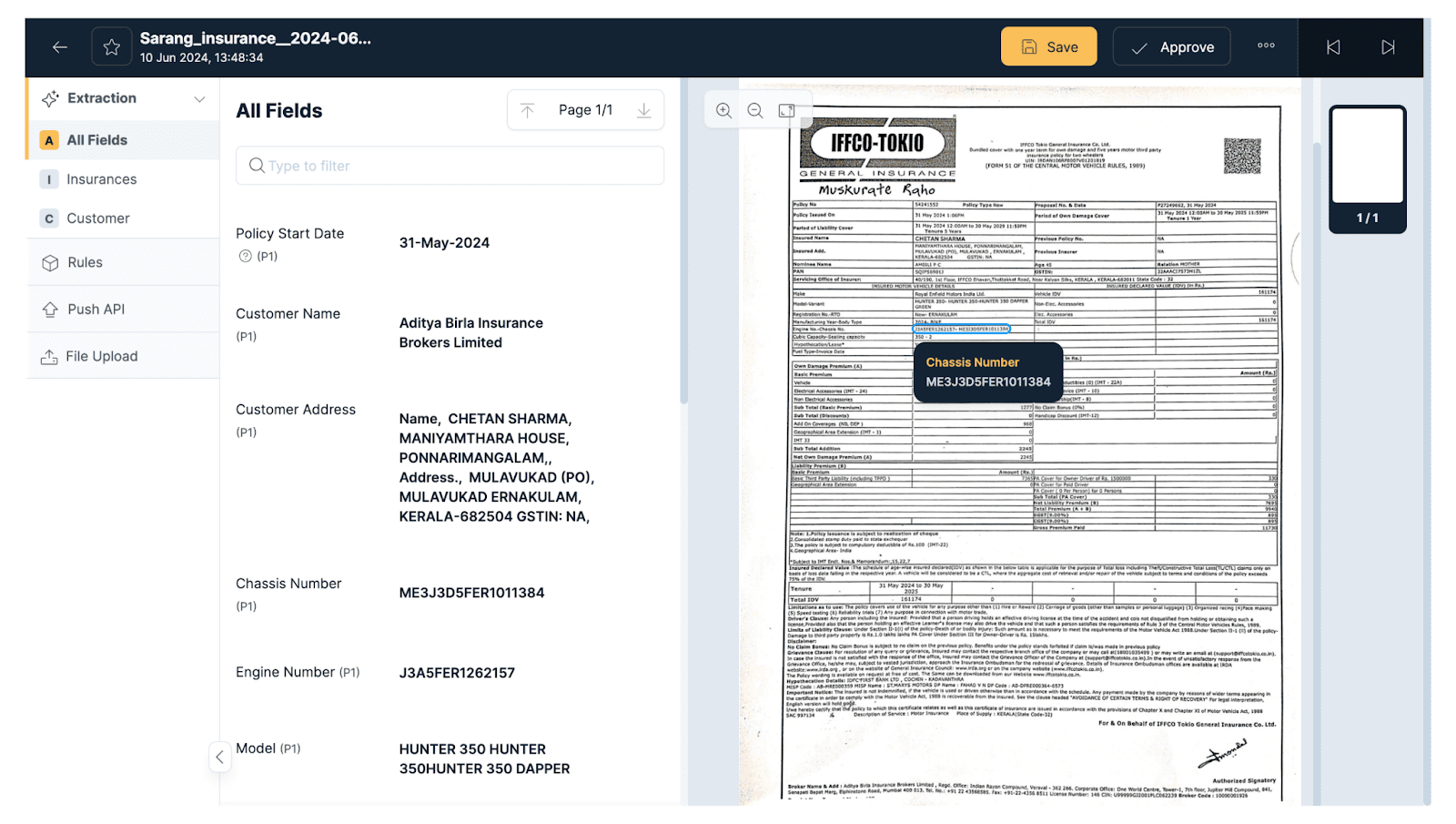 Insurance Data Extraction - klesrstack