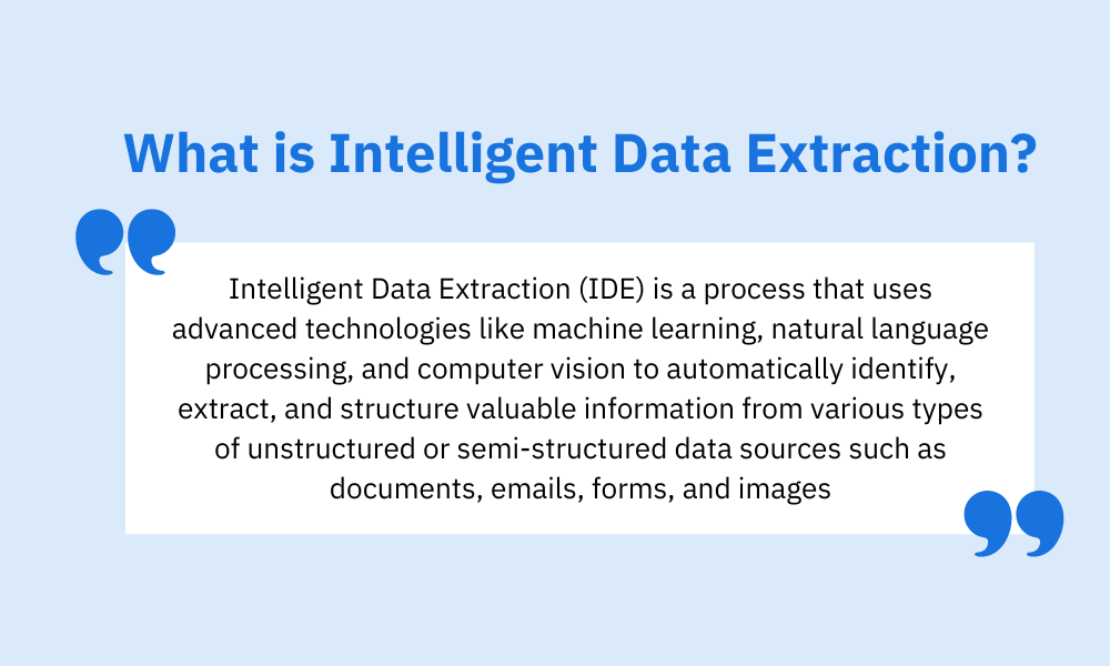 What is Intelligent Data Extraction?