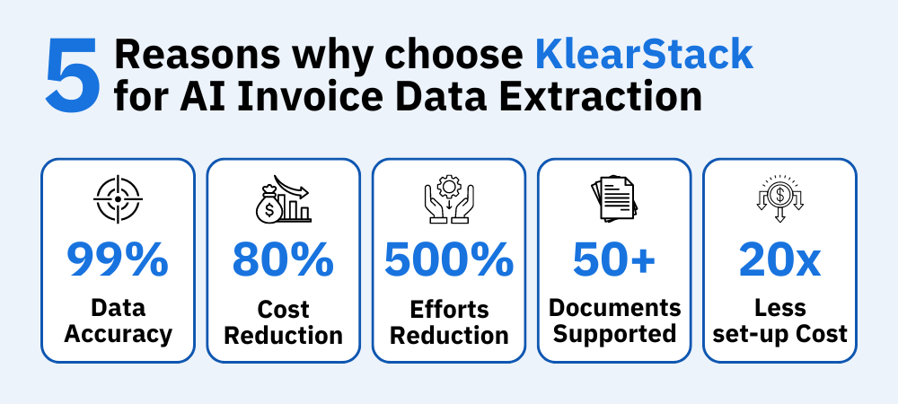 Why choose KlearStack for AI Invoice Data Extraction