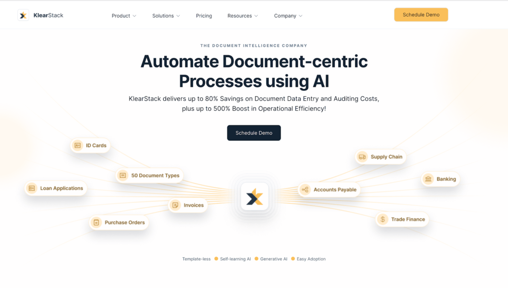 klearstack document processing company