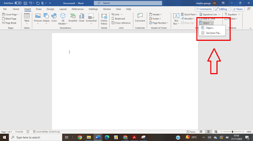 How to Merge Word Documents Using the ‘Text from File’ Option