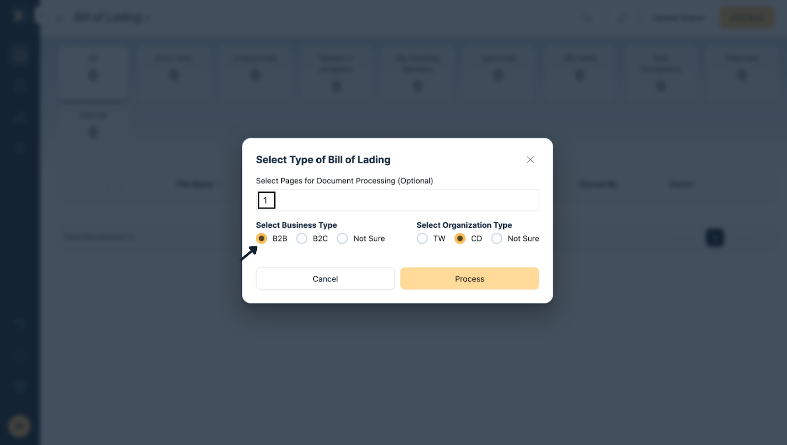 Extract Data from Bill of Lading 